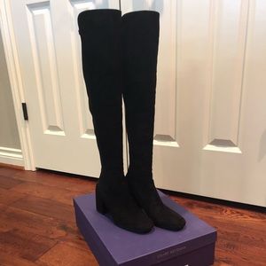 STUART WEITZMAN Halftime Black suede boots M 6.5